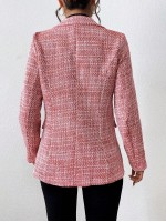 Fashionable Double Breasted Suit Jacket Autumn