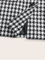 Houndstooth Pattern Women s Business Blazer